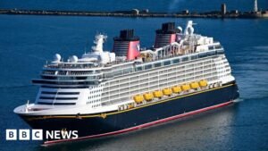 Two rescued after father jumps after child who fell off cruise ship