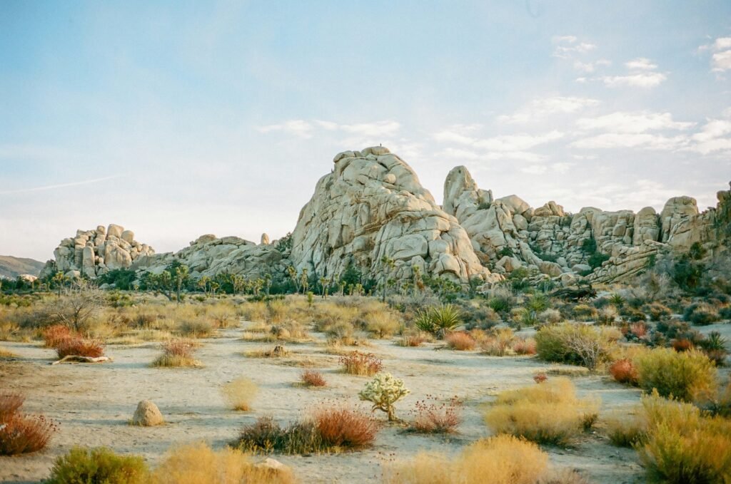 Mountain formation at Joshua Tree
