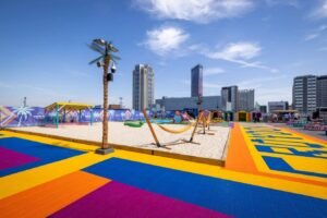 Huge rooftop car park to transform into 'Costa del Sol' style attraction with sandy beach and kids splash park