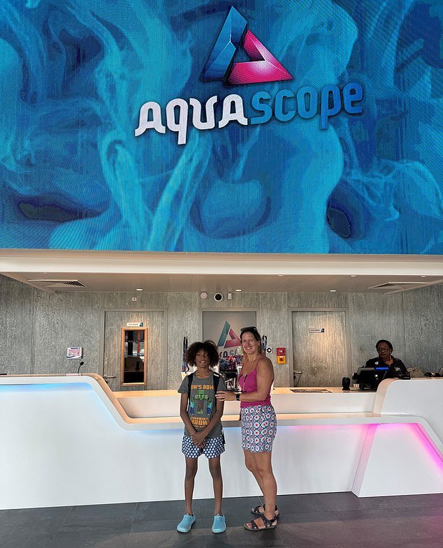 Antonia Windsor and her son trialled Mission Bermudes, the newest attraction at Futuroscope, the science-meets-thrills theme park in western France