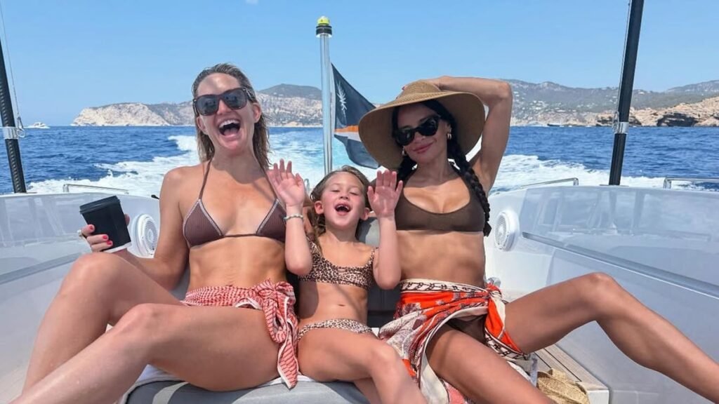Kate Hudson and her daughter, Rani, posed in matching bikinis while on vacation in Spain