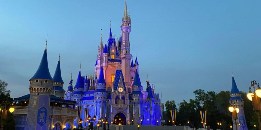 Cinderella Castle at night