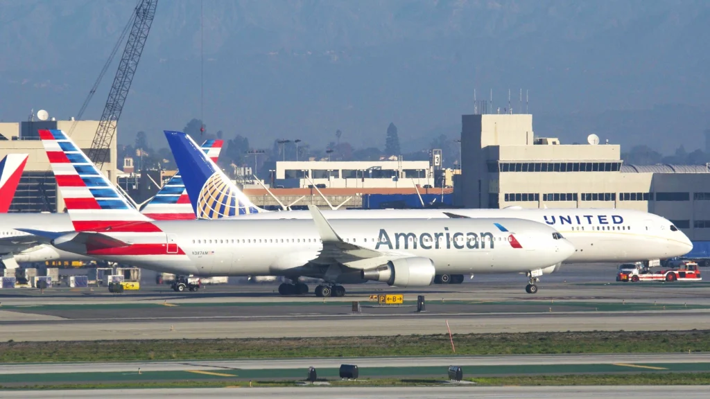 American Airlines and United Airlines