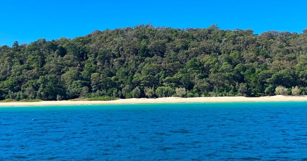 Clare drinking a cocktail in the sunshine