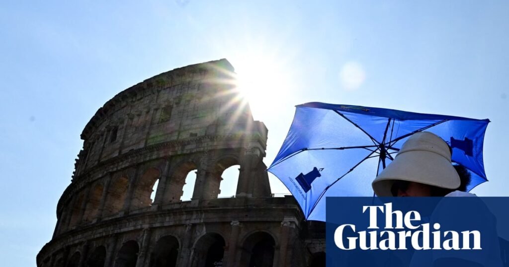Italian guide collapses and dies while leading Colosseum tour in searing heat | Italy