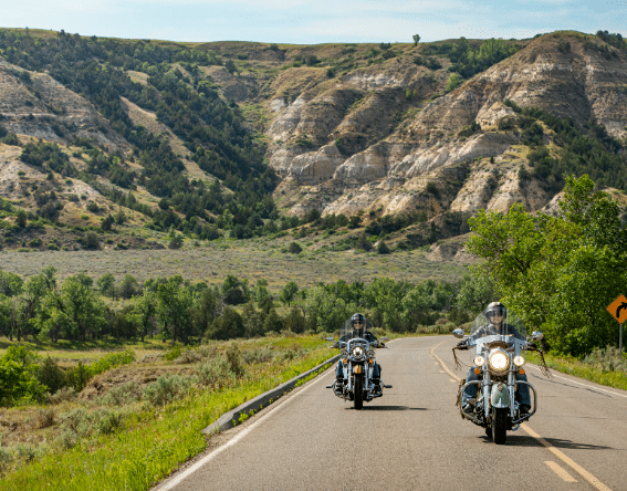 North Dakota’s open roads on two wheels