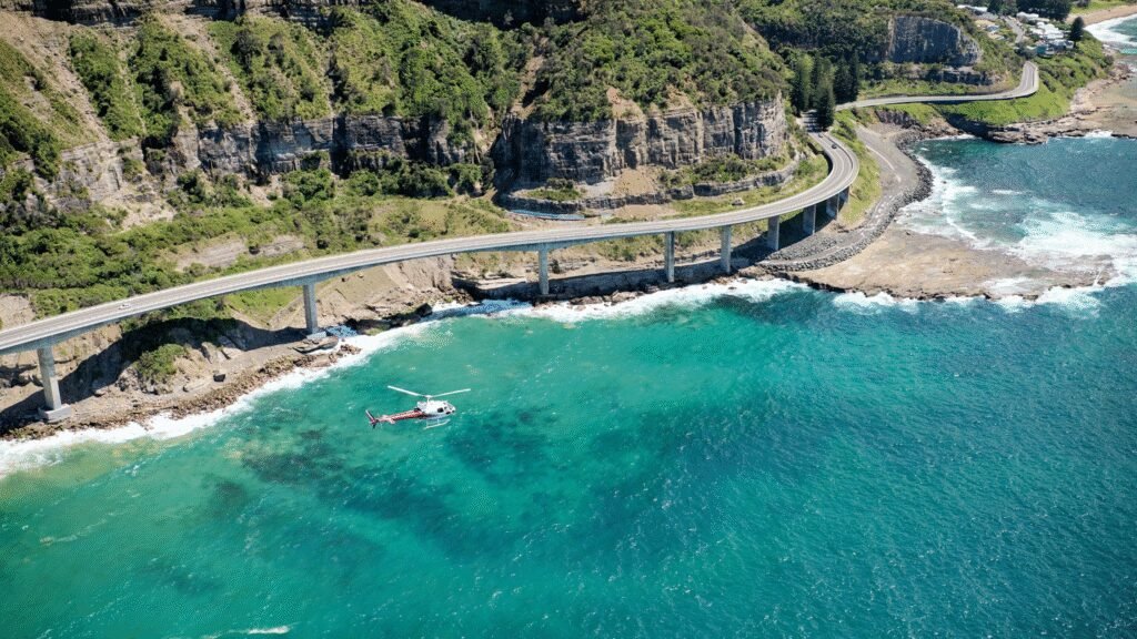 This spectacular floating bridge is just an hour's drive from Sydney