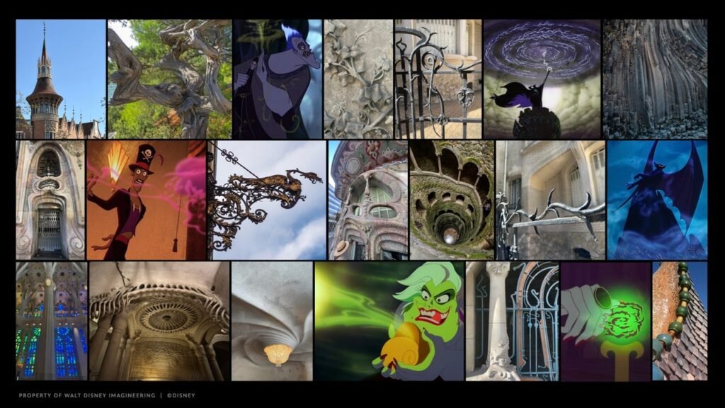 Walt Disney World's Villains-Themed Land to Utilize 'Conjured Architecture,' Inspirations Revealed at Destination D23