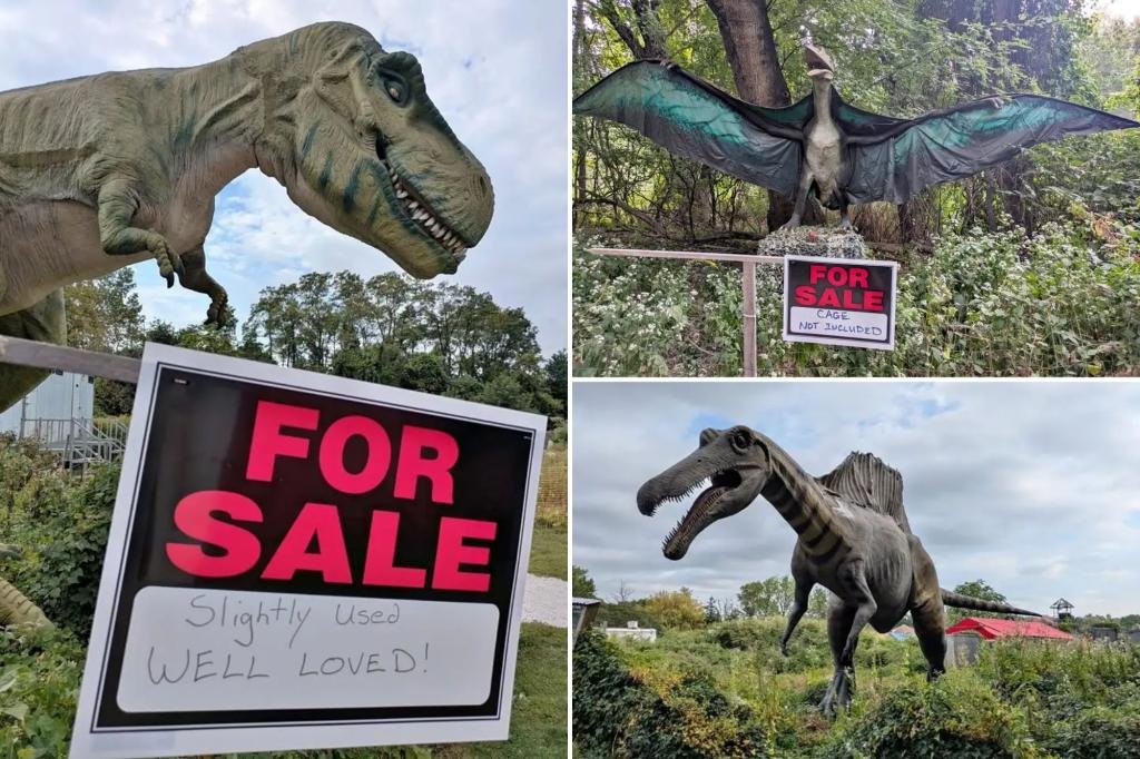 Dinosaurs' selling life-size dinosaurs on Facebook before closing down after 14 years