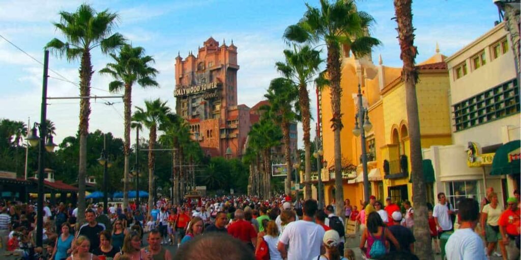 Sunset Boulevard with Tower of Terror