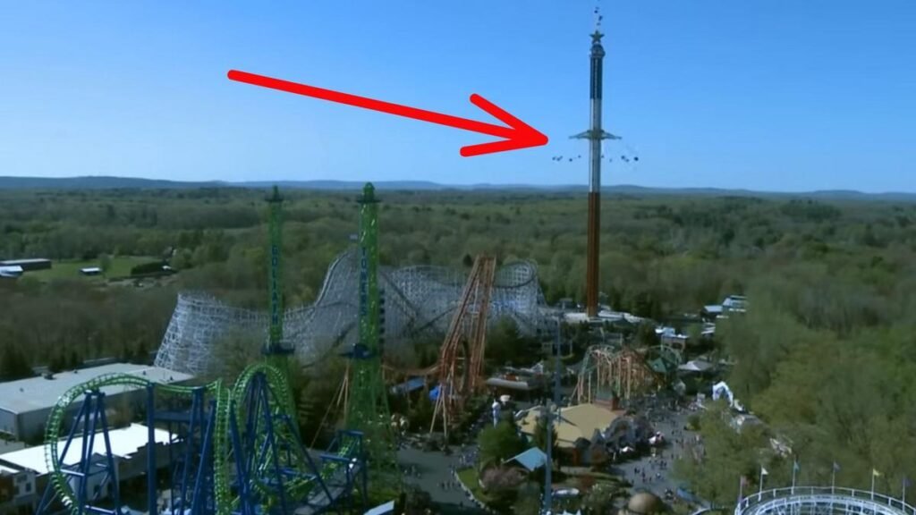 Riders Stuck 400 Feet in the Air at Six Flags New England