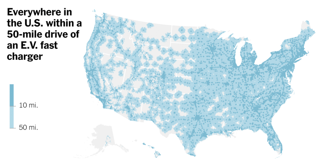 See How E.V. Road Trips Went From Impossible to Easy