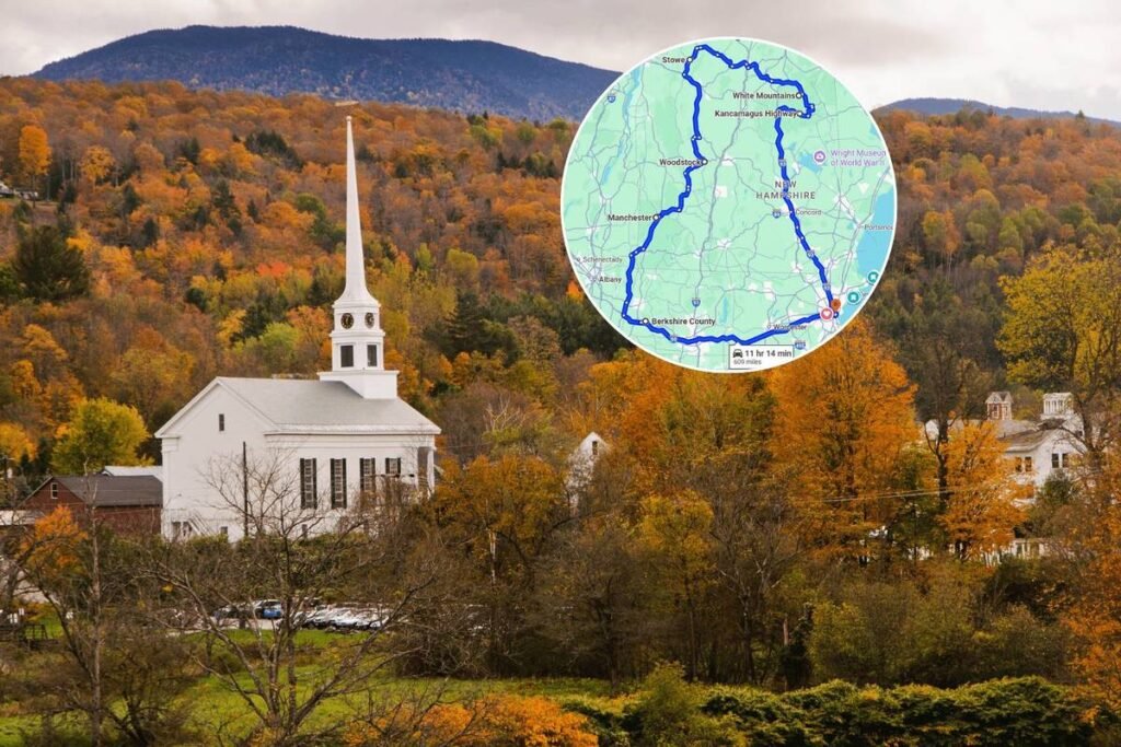 This 7-Stop Loop Is the Perfect Fall Foliage Road Trip Around New England—With Golden Mountains And Emerald Waterfalls