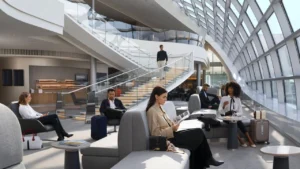 Air France Newark Airport Lounge