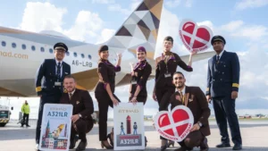 Etihad A321LR to Copenhagen