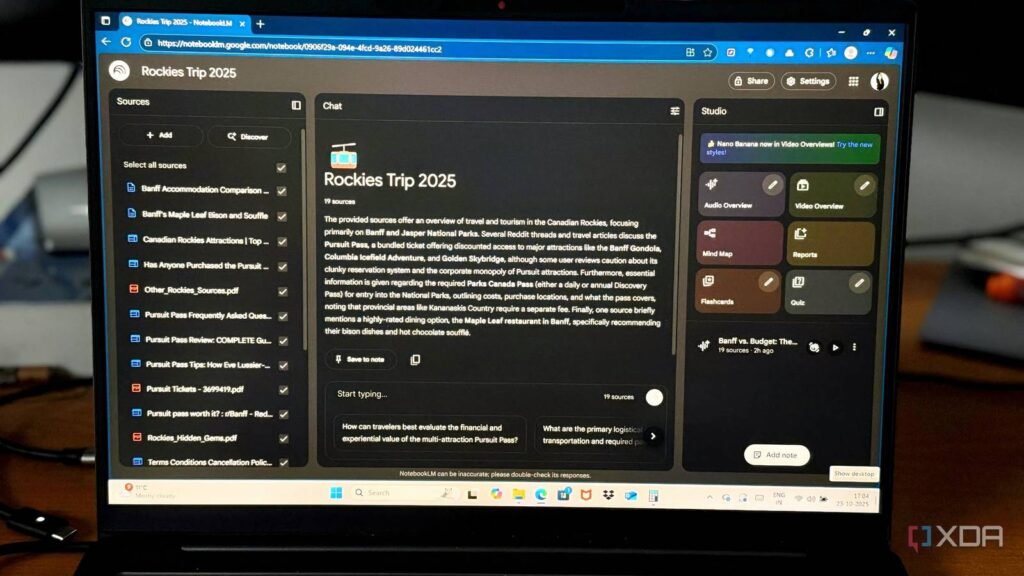 I used Notebook LM as my travel planner — and it’s better than any itinerary app