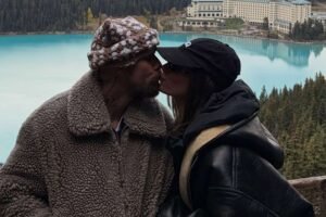 Justin and Hailey Bieber Pack on the PDA During Chilly Mountain Vacation