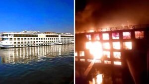 Nightmare on Nile: Fiery blaze consumes cruise ship in viral video, 220 rescued