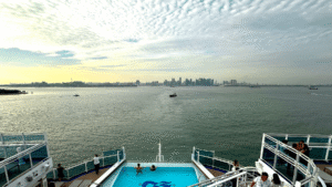 Discovery Princess leaving Singapore