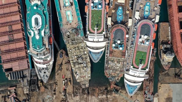 Where cruise ships went to die