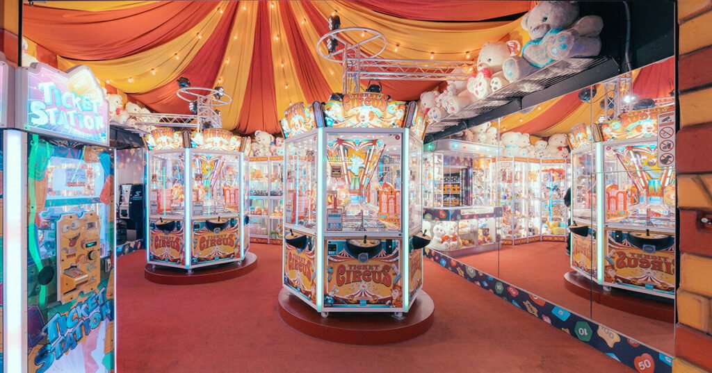 franck bohbot frames sculptural forms in vienna's amusement park