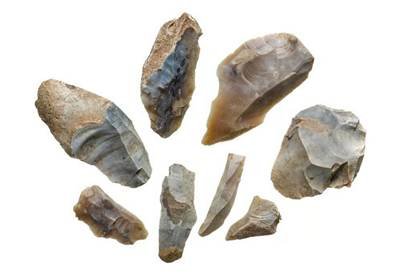 Late Mesolithic tools found at the site.