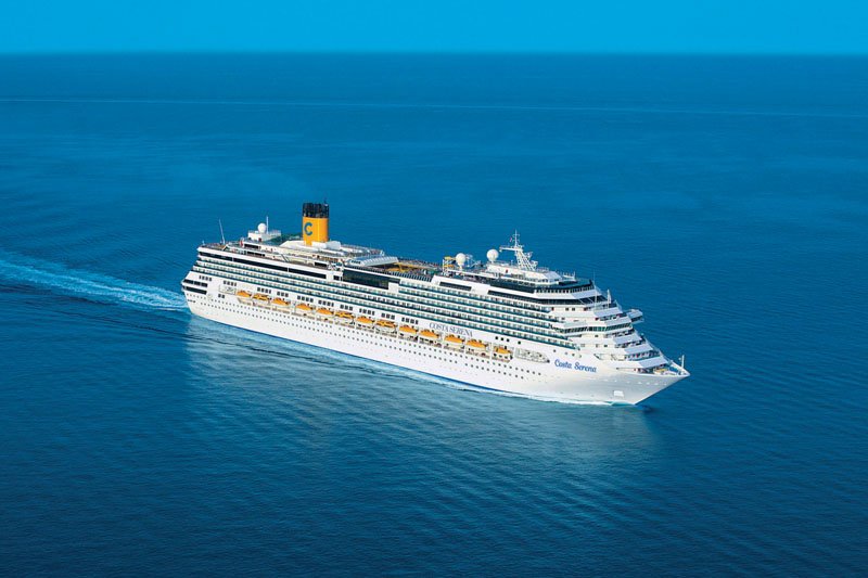 costa serena at sea