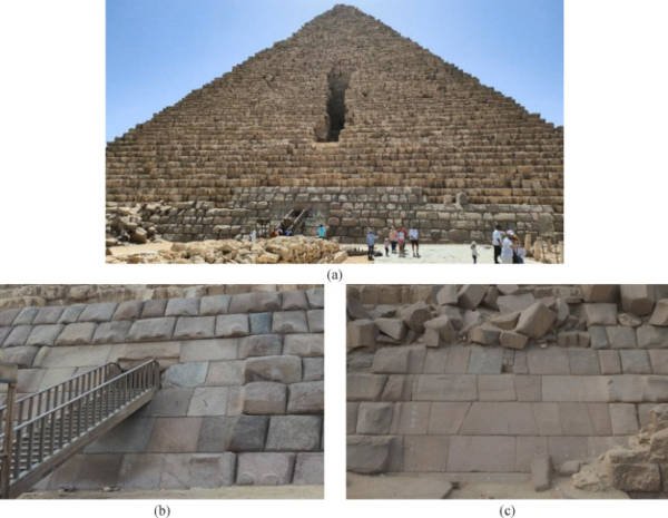 Images of the Menkaure pyramid.