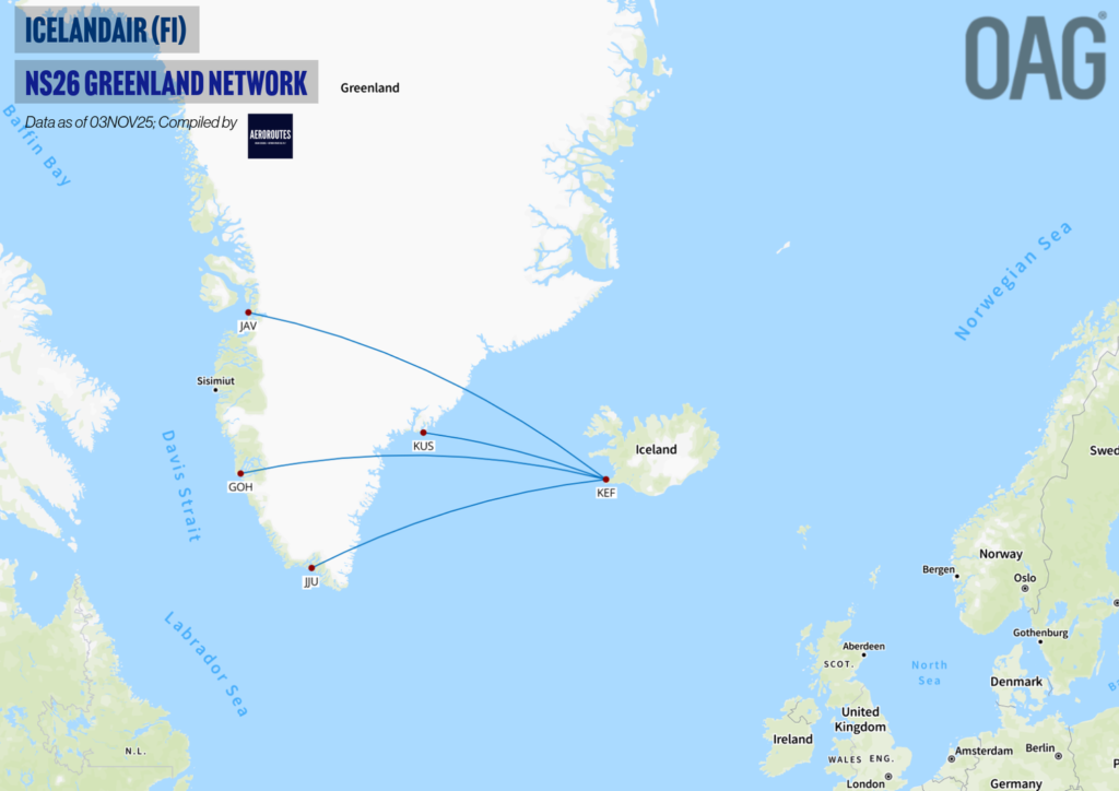 Icelandair Adds Qaqortoq Service in NS26 — AeroRoutes