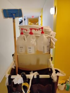 Photos Show Hyatt Hotel With DRIFT Bulk Soap On Housekeeping Carts While Guest Room Bottles Display Jonathan Adler Branding