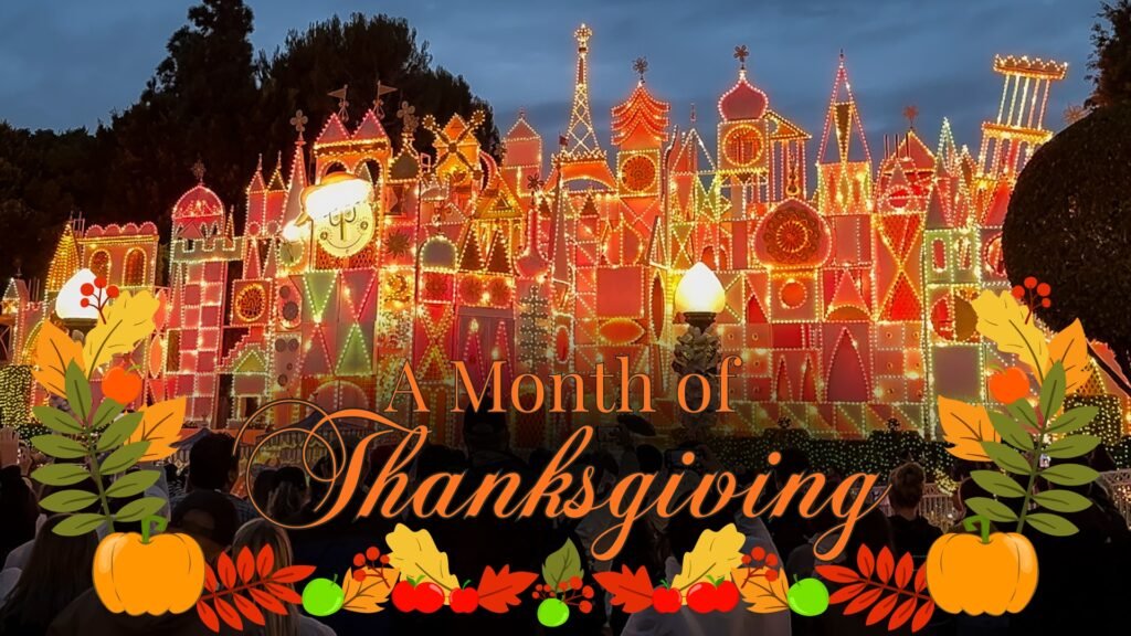 A Month of Thanksgiving - it