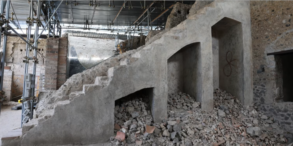 Archaeology breakthrough as experts discover forgotten staircase that leads to 'lost Pompeii'