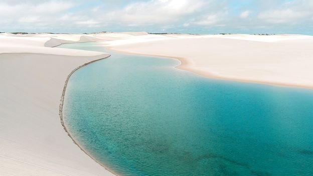 Brazil's lagoon-filled desert you can hike barefoot