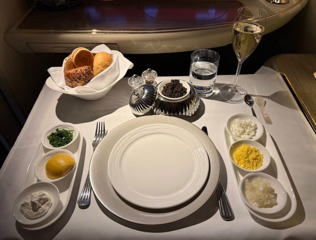 Emirates First Class Menu & Food: Fine Dining, Or Just Fine?
