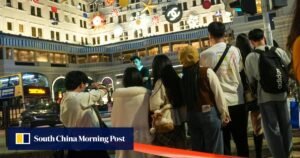 Festive decorations dazzle reckless selfie-takers at Hong Kong’s Peninsula hotel