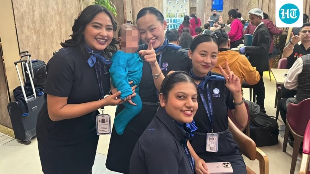 Heartwarming video of IndiGo flight attendants comforting passenger's toddler goes viral. Watch