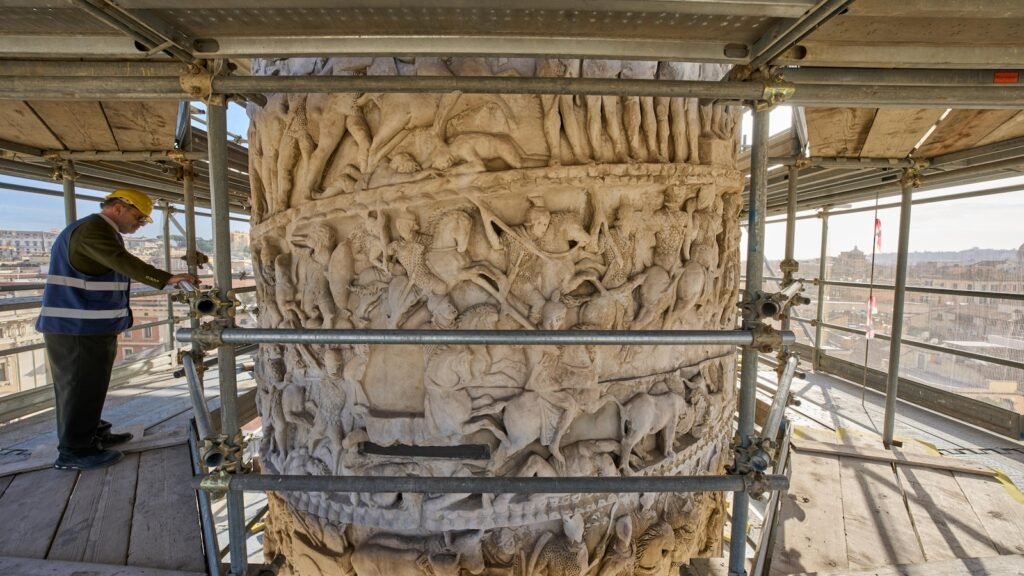 Lasers used in first restoration of iconic Roman monument in 40 years