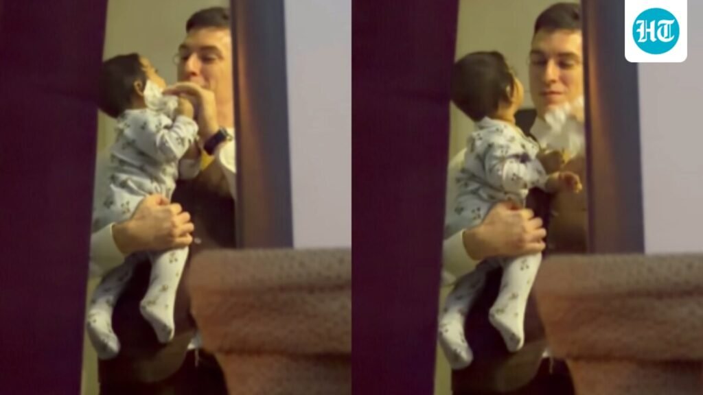 ‘Had to capture this’: Woman films Etihad crew member gently comforting her toddler. Watch