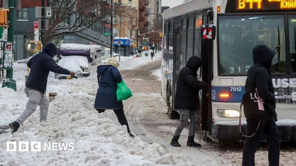 At least 17 killed as US winter storm brings power outages and flight cancellations - BBC