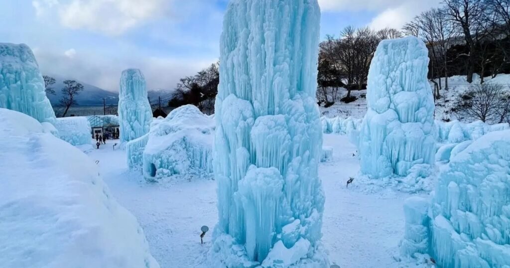 Hokkaido has an Ice Festival that’s less famous than the Snow one, but beautiful in its own way