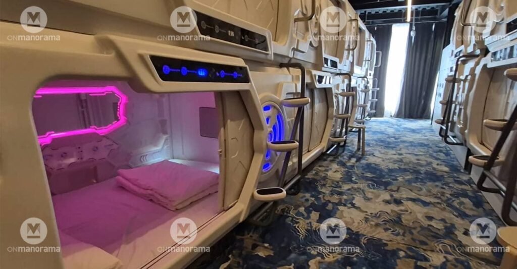 An inside view of the pods in Kochi. Photo: Manorama.