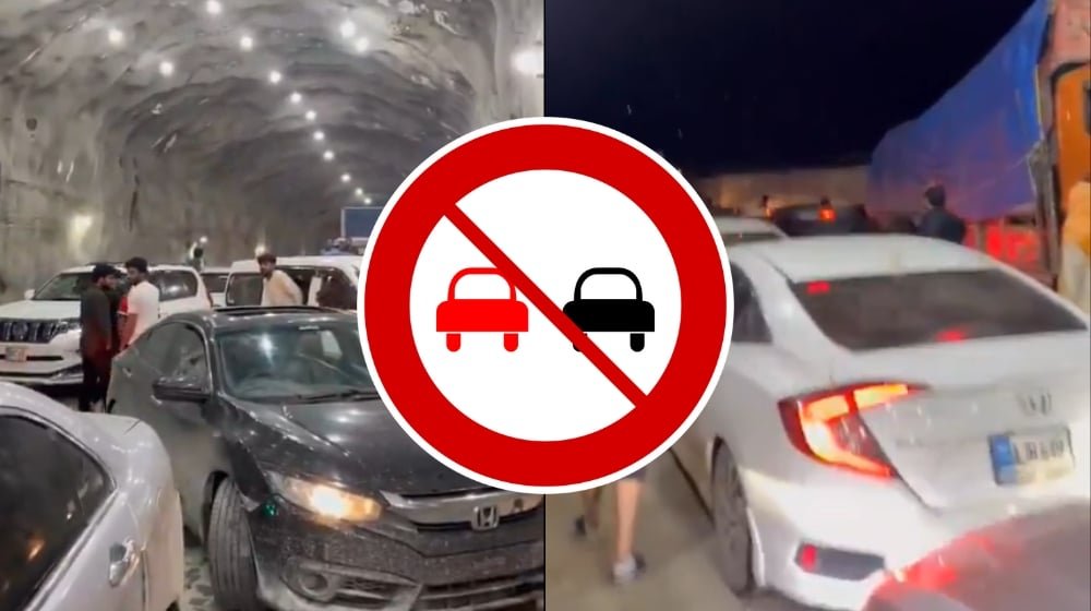 Motorists Cause Huge Traffic Jam in Diamer-Bhasha Tunnel After Ignoring Safety Signs