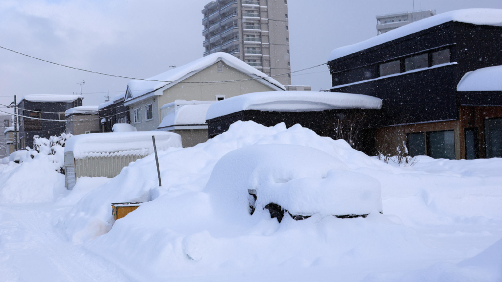Over 2,000 stranded at Japan's Hokkaido airport amid record snowfall - news.cgtn.com
