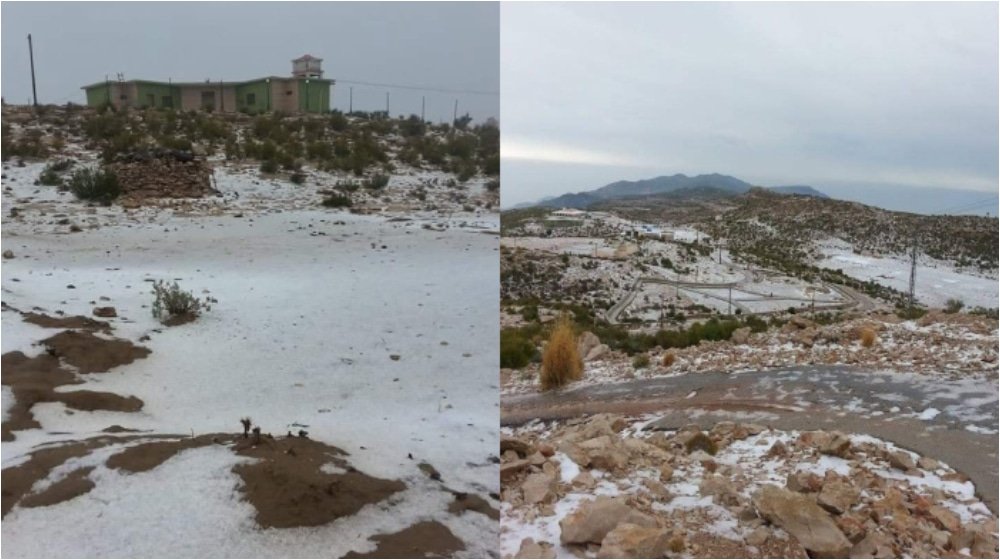 Sindh's Famous Tourist Spot Gets Snowfall, Temperature Drops Below Freezing Point