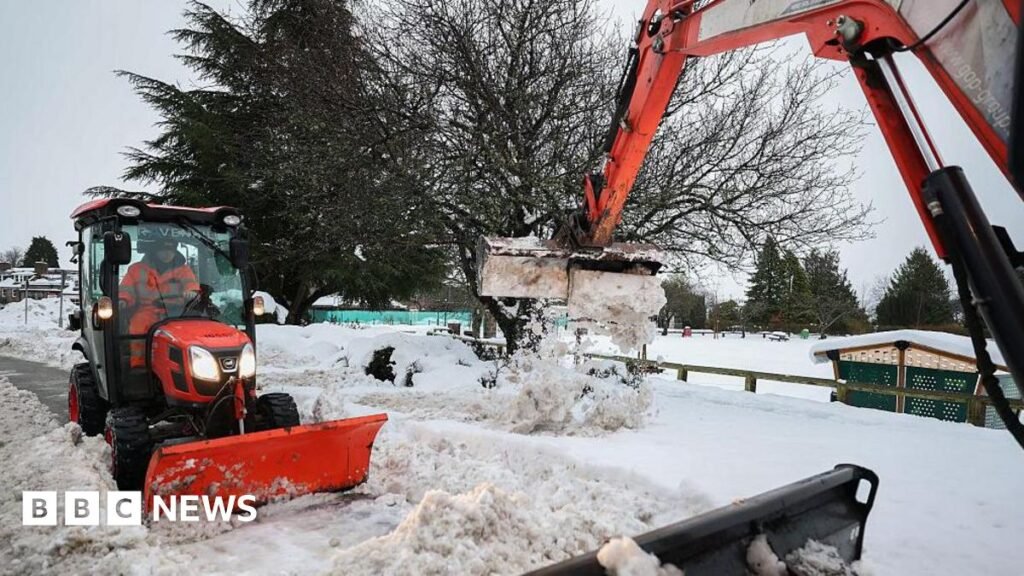 UK weather latest: Drivers warned to take care on icy roads as flights cancelled in Europe