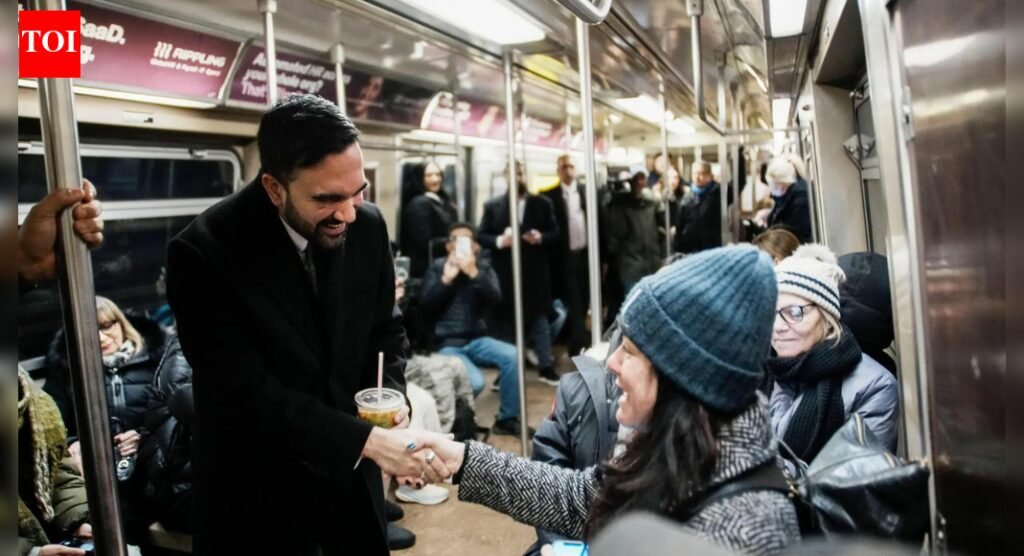 Watch: New York mayor Zohran Mamdani takes subway to work on Day 1; interacts with commuters