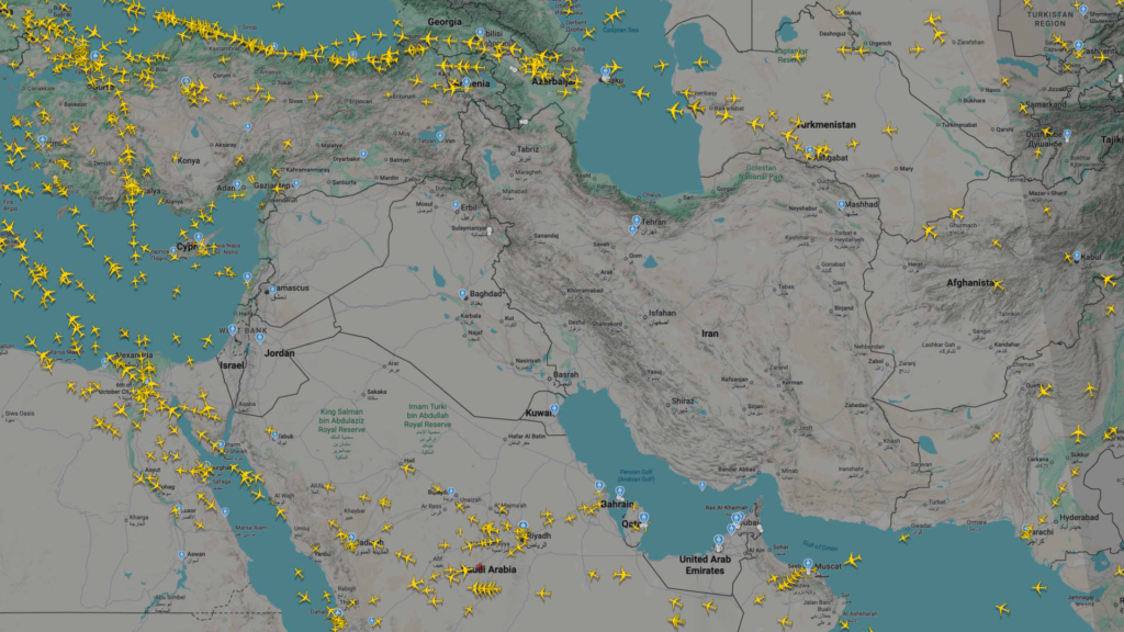 Airspace closure halts many Middle East flights after attacks