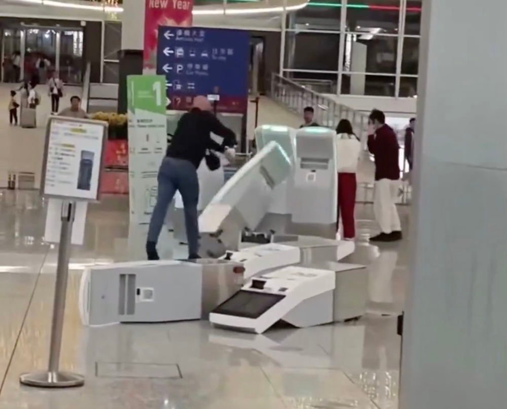 Man Smashes Hong Kong Airport Check-In Kiosks, Now Faces Viagra Charges
