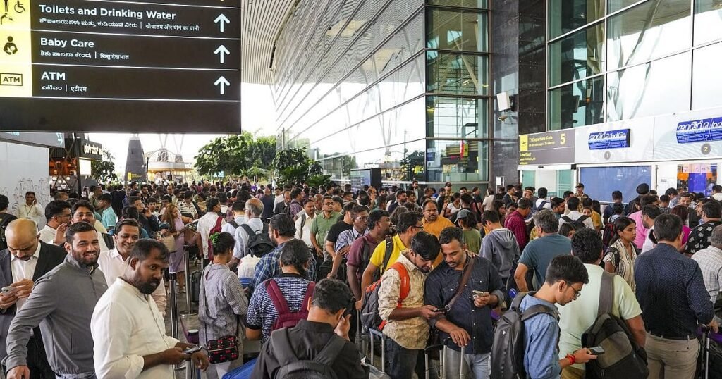 Passengers protest at Bengaluru airport, as their flight 'failed to land in Nepal for second day' - Deccan Herald