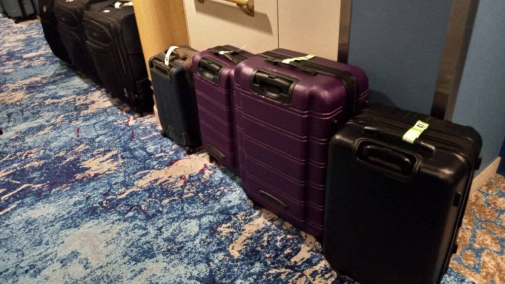 Luggage Outside Stateroom on Royal Caribbean Cruise